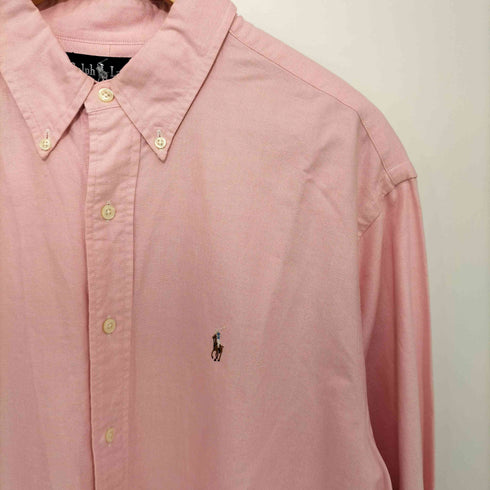 ラルフローレン RALPH LAUREN 80-90s ポニー刺繍 ボタンダウン ロングスリーブシャツ メンズ 17 1/2-36