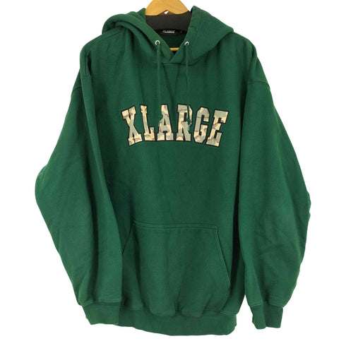 エクストララージ XLARGE CAMO LOGO PULLOVER HOODED SWEAT メンズ import:XL