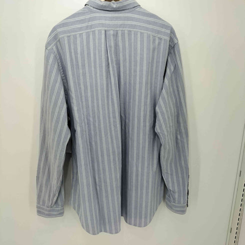 ラルフローレン RALPH LAUREN 80-90s ストライプ柄 ポニー刺繍 ボタンダウン ロングスリーブシャツ メンズ 17 1/2