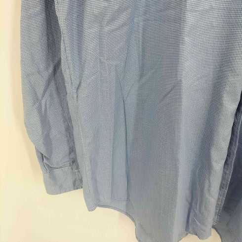 ラルフローレン RALPH LAUREN 80-90s BLAKE 千鳥格子柄 ポニー刺繍 ボタンダウン ロングスリーブシャツ メンズ import:XL