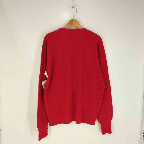 アイゾッドラコステ IZOD LACOSTE USA製 ロゴワッペン アクリルニットカーディガン メンズ import:L