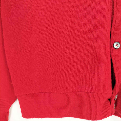 アイゾッドラコステ IZOD LACOSTE USA製 ロゴワッペン アクリルニットカーディガン メンズ import:L