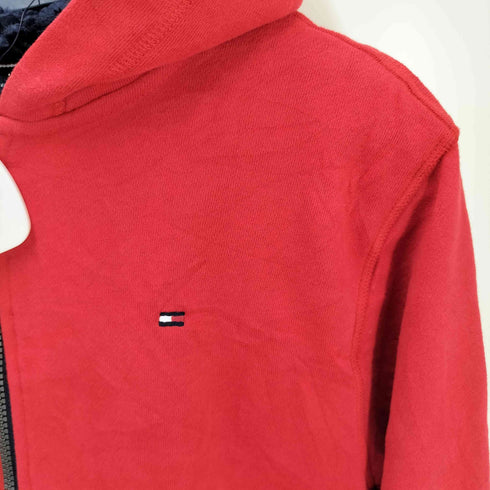 トミーヒルフィガー TOMMY HILFIGER ワンポイントロゴ ジップアップ パーカー 裏地ボア メンズ import:XL