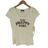バーバリーブルーレーベル BURBERRY BLUE LABEL PURE PREPPY GIRL プリント UネックTシャツ Y2K レディース EUR:38