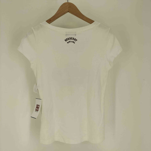 バーバリーブルーレーベル BURBERRY BLUE LABEL PURE PREPPY GIRL プリント UネックTシャツ Y2K レディース EUR:38