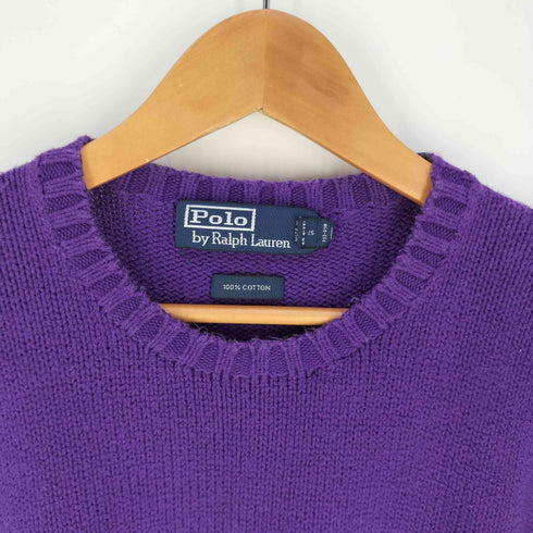 ポロバイラルフローレン Polo by RALPH LAUREN ポニー刺繍 クルーネック コットンニット メンズ import:M