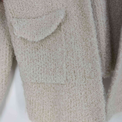ザラ ZARA BOUCLE KNIT CARDIGAN ブークレ ニット カーディガン レディース import:L
