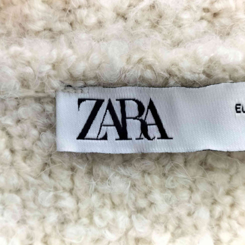 ザラ ZARA BOUCLE KNIT CARDIGAN ブークレ ニット カーディガン レディース import:L