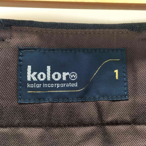 カラー kolor PANTS タックワイドパンツ レディース 1