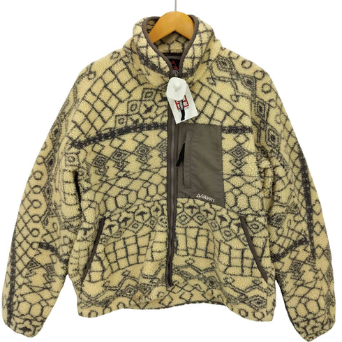 ジェリー GERRY 総柄 ジップアップ ボア ブルゾン ジャケット メンズ import:M