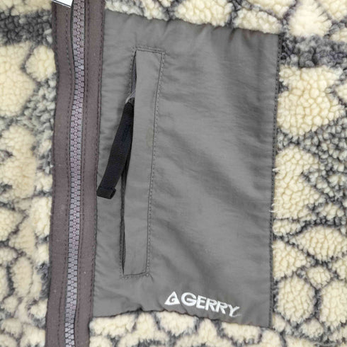 ジェリー GERRY 総柄 ジップアップ ボア ブルゾン ジャケット メンズ import:M