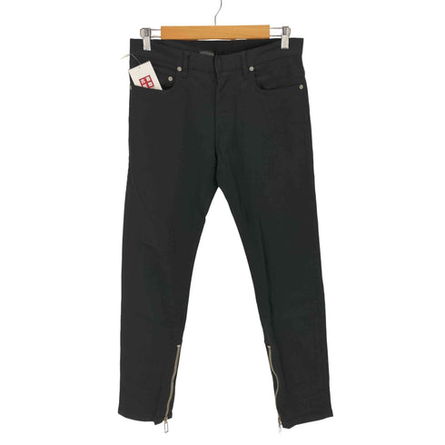 ディオール Dior 09AW ファスナーヘム ストレッチ スリム タイト スキニー パンツ レディース 30