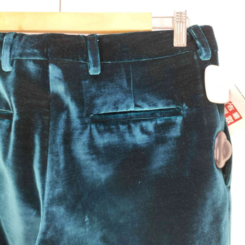 サンローランパリ SAINT LAURENT PARIS クラッシュ ベルベット トラウザーズ メンズ 46