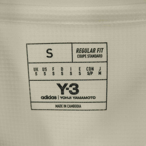 ワイスリー Y-3 Pre-Match Jersey プレマッチ ジャージ 花 ロゴプリント Tシャツ ゲームシャツ ユニフォーム メンズ JPN:S