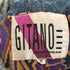 GITANO 80-90S 裏地総柄 ロングデニムジャケット レディース import:M