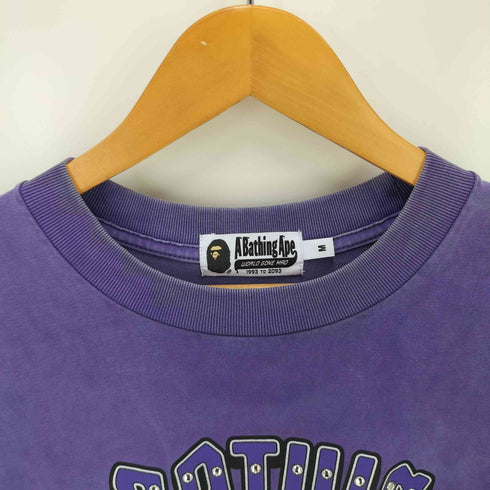 アベイシングエイプ A BATHING APE GARMENT DYE RHINESTONE LOGO RELAXED FIT TEE メンズ import:M