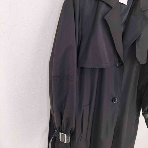 アメリヴィンテージ Ameri VINTAGE BALLOON SLEEVE PLEATS TRENCH バルーンスリーブプリーツトレンチコート レディース FREE