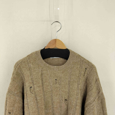 ザラ ZARA Round neck long sleeve sweater メンズ import:M