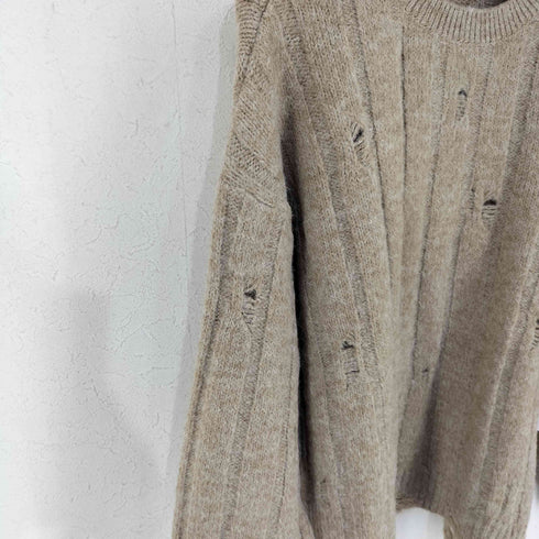 ザラ ZARA Round neck long sleeve sweater メンズ import:M