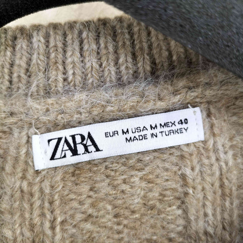 ザラ ZARA Round neck long sleeve sweater メンズ import:M