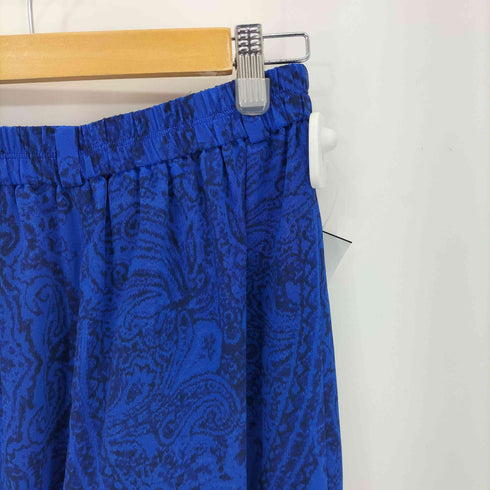 ギャバジンケーティー Gabardine K.T 楊柳ジョーゼット更紗プリント ギャザーワイドパンツ レディース 9