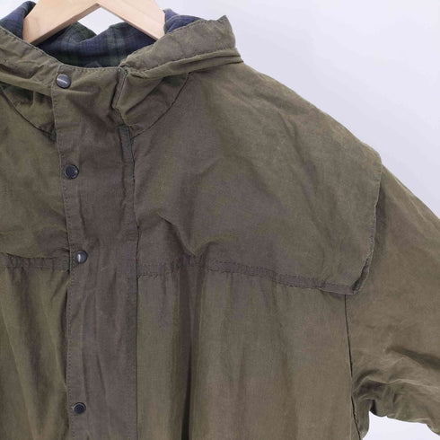 バブアー Barbour 90S 英国製 3ワラント DURHAM ダーハム 裏地チェック オイルドジャケット 1995年製 メンズ C44