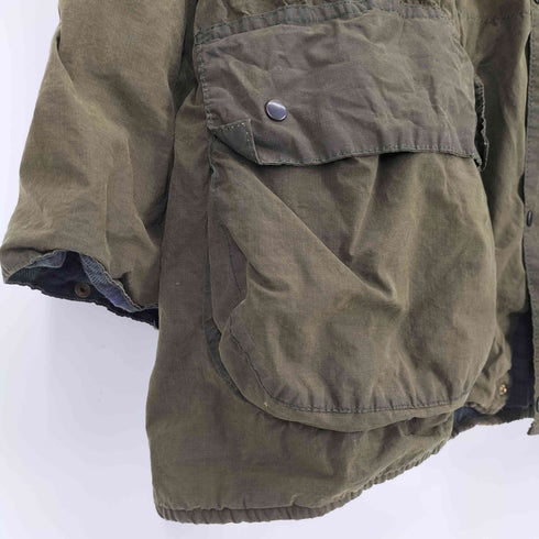 バブアー Barbour 90S 英国製 3ワラント DURHAM ダーハム 裏地チェック オイルドジャケット 1995年製 メンズ C44