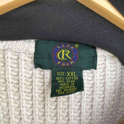 クラブルーム CLUB ROOM ヘンリーネック コットンニット メンズ import:XXL