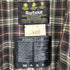 バブアー Barbour 90S 英国製 3ワラント BURGHLEY バーレー 襟コーデュロイ 裏地チェック オイルドコート 1995年製 メンズ C42