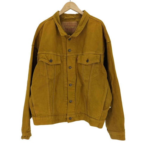 リーバイス Levis 90S USA製 デカパッチ 裏ボタン303 刻印 先染め 70598-0833 デニム トラッカージャケット 1992年製 メンズ import:XL