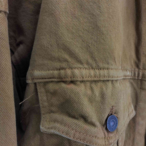 リーバイス Levis 90S USA製 デカパッチ 裏ボタン303 刻印 先染め 70598-0833 デニム トラッカージャケット 1992年製 メンズ import:XL