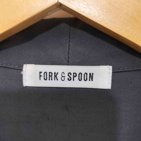 フォークアンドスプーン FORK&SPOON リネン混 ガウンONE レディース ONE SIZE
