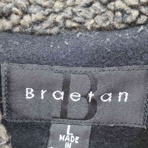 BRAETAN ウール混 フードボア ショートコート レディース JPN:L
