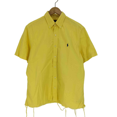 ラルフローレン RALPH LAUREN ポニー刺繍 裾ボロ S/S B.D シャツ メンズ import:M