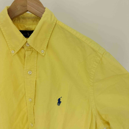 ラルフローレン RALPH LAUREN ポニー刺繍 裾ボロ S/S B.D シャツ メンズ import:M