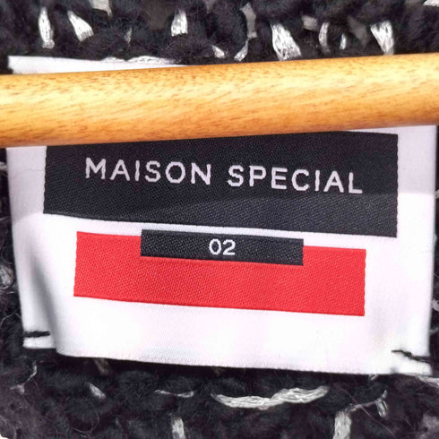 メゾンスペシャル MAISON SPECIAL ウールミックスループプライムオーバークルーネックチャンキーニット メンズ JPN:2
