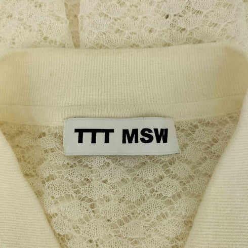 ティーモダンストリートウエア TTT_MSW 22SS See-Through Knit Cardigan シースルーニットカーディガン メンズ JPN:M