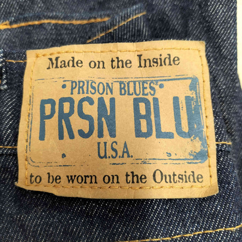 プリズンブルー PRSN BLU USA製 デニムダブルニーペインターパンツ ハンドメイド メンズ