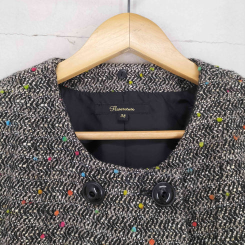 FLAMMEUM マルチカラードット刺繍ノーカラーコート casual レディース JPN:38