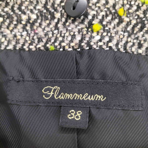 FLAMMEUM マルチカラードット刺繍ノーカラーコート casual レディース JPN:38