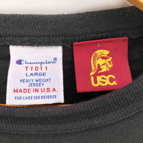チャンピオン Champion USA製 カレッジプリントクルーネックTシャツ メンズ JPN:L