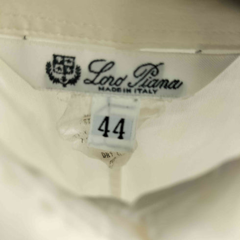 ロロピアーナ Loro Piana MADE IN ITALY コットンナイロン L/S シャツ レディース FR:44