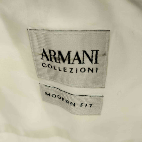 アルマーニコレツィオーニ ARMANI COLLEZIONI MODERN FIT L/S コットンシャツ メンズ FR:44