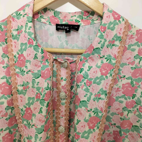 シスタージェーン SISTER JANE 花柄 ボウタイ シャツブラウス レディース import:S