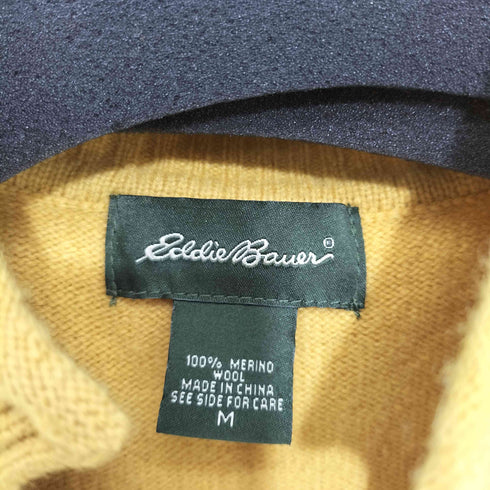 エディーバウアー Eddie Bauer メリノウール Vネック ニットセーター メンズ import:M