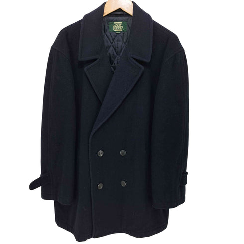 ニューヨーカー NEWYORKER ウール混 カシミヤ混 裏地キルティング ピーコート メンズ MEDIUM