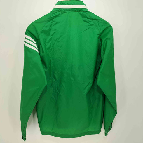 アディダス adidas 70-80s デサント製 トレフォイユロゴ ジップアップ ナイロンジャケット メンズ import:S