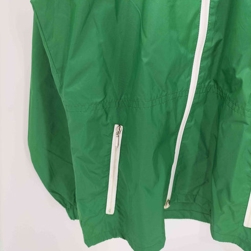 アディダス adidas 70-80s デサント製 トレフォイユロゴ ジップアップ ナイロンジャケット メンズ import:S