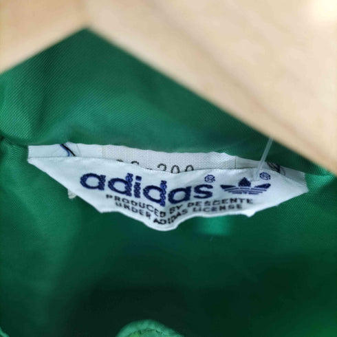 アディダス adidas 70-80s デサント製 トレフォイユロゴ ジップアップ ナイロンジャケット メンズ import:S