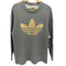 アディダス adidas 80-90s デサント製 トレフォイルロゴ ロングスリーブ スウェット メンズ M-L